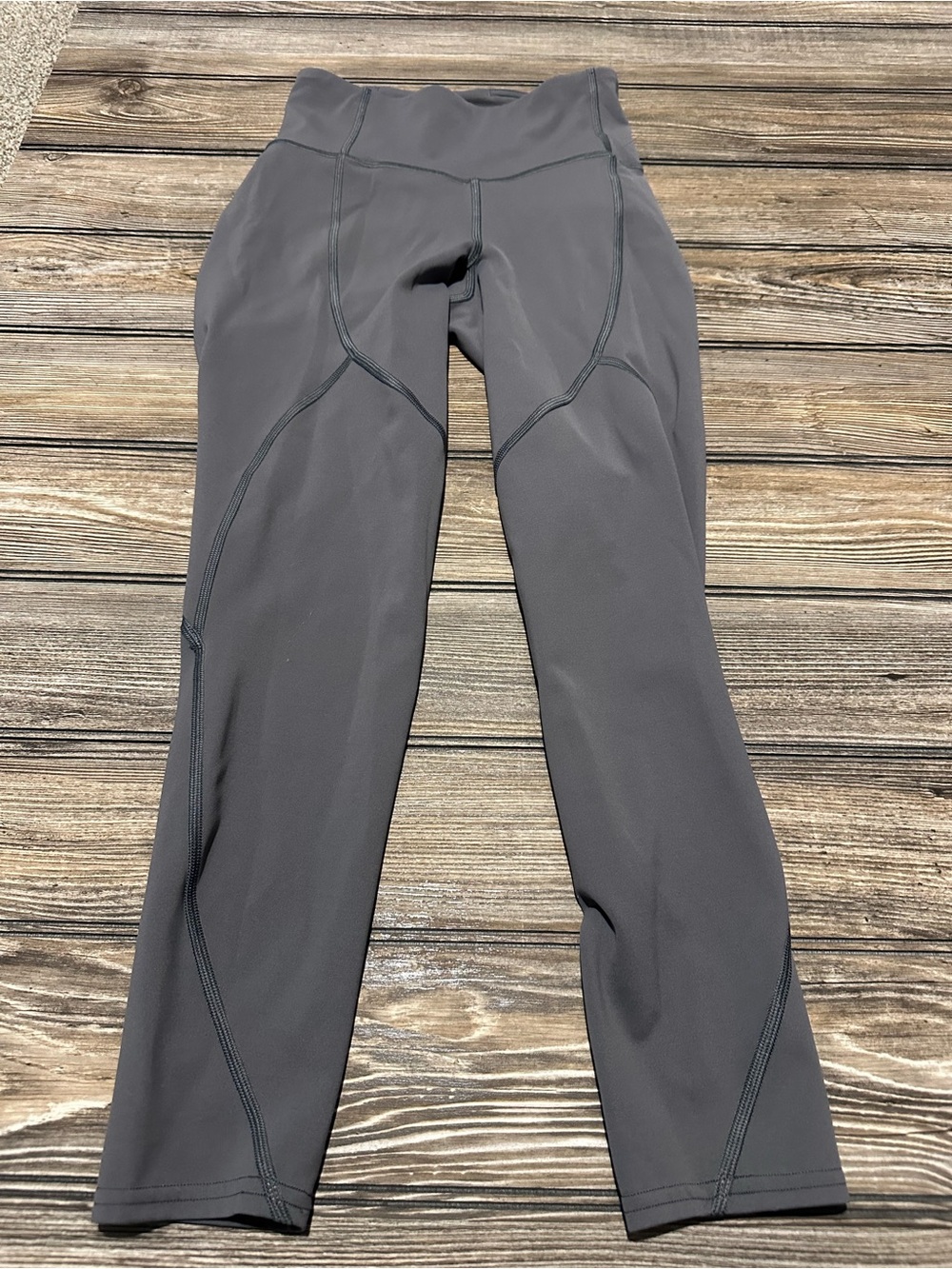 lululemon athletica Charcoal Gray High-Rise Leggings cropped